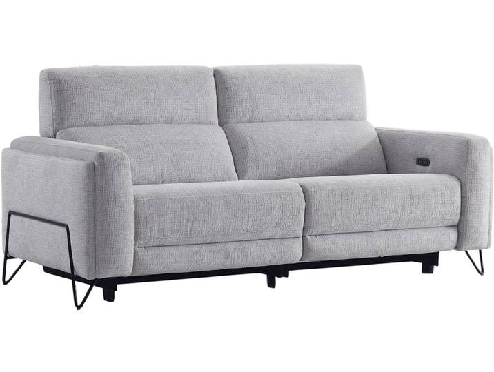 2er Sofa ROSY Polyester grau