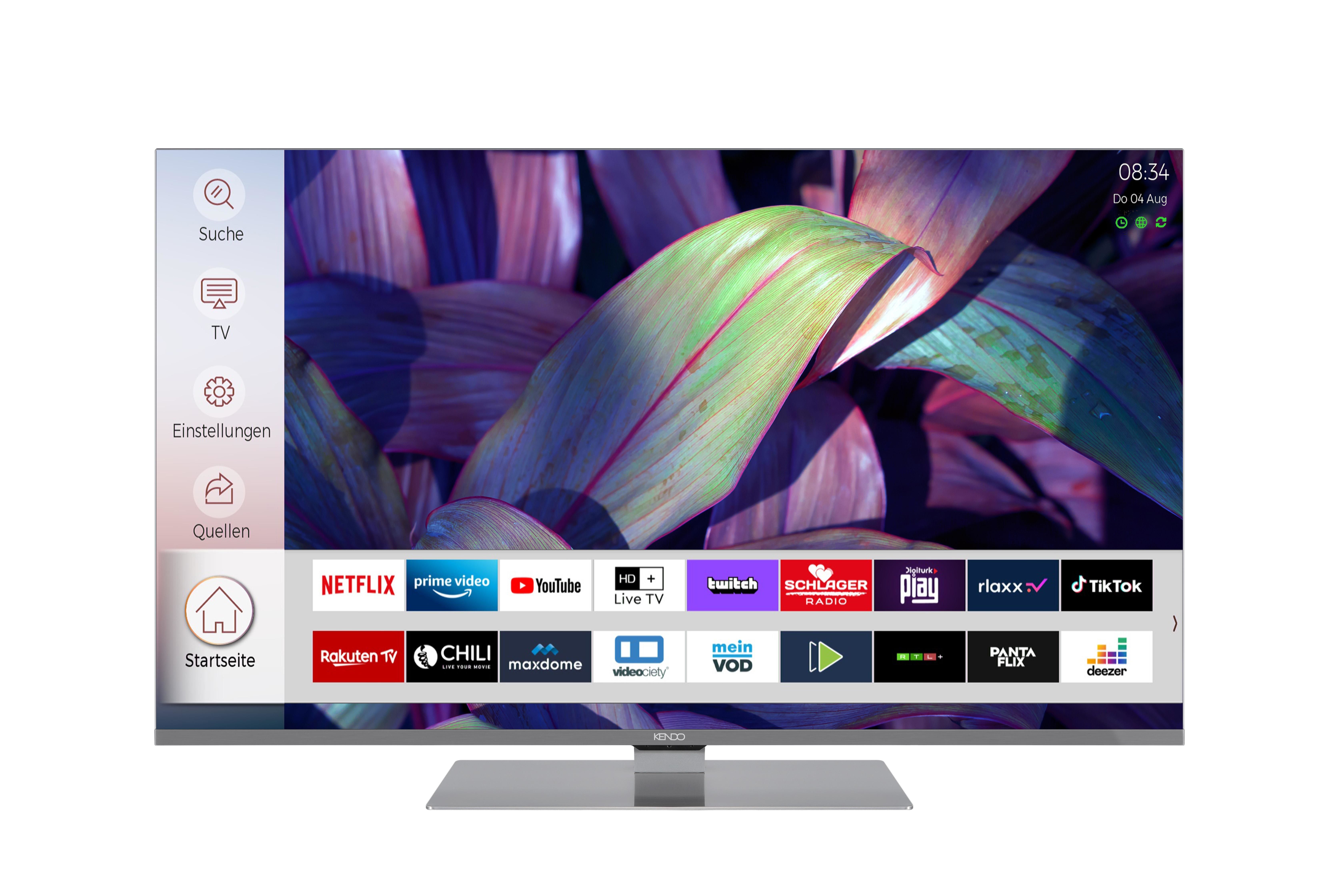 Kendo 55QLED9231TS QLED 139,7 cm (55 Zoll) Fernseher 4K Ultra HD VESA 200 x 200 mm (Grau) 55 QLED 9231 TS