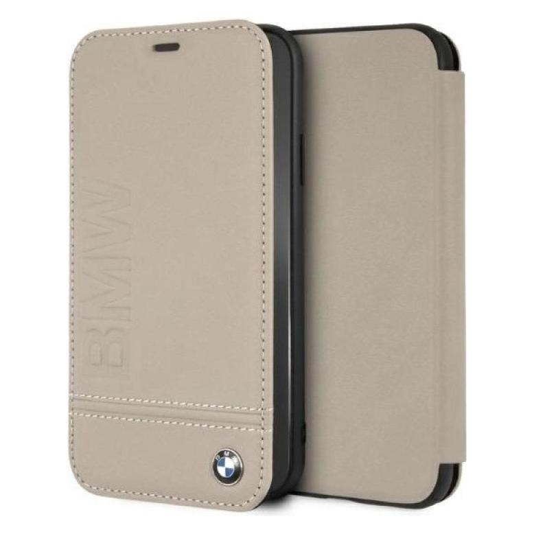 BMW BMFLBKI61LLST iPhone Xr book beżowy/taupe Logo Imprint (Apple iPhone XR) (BMFLBKI61LLST)