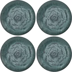 House Doctor Teller Serveur 4er Set, Ø24 cm, grün