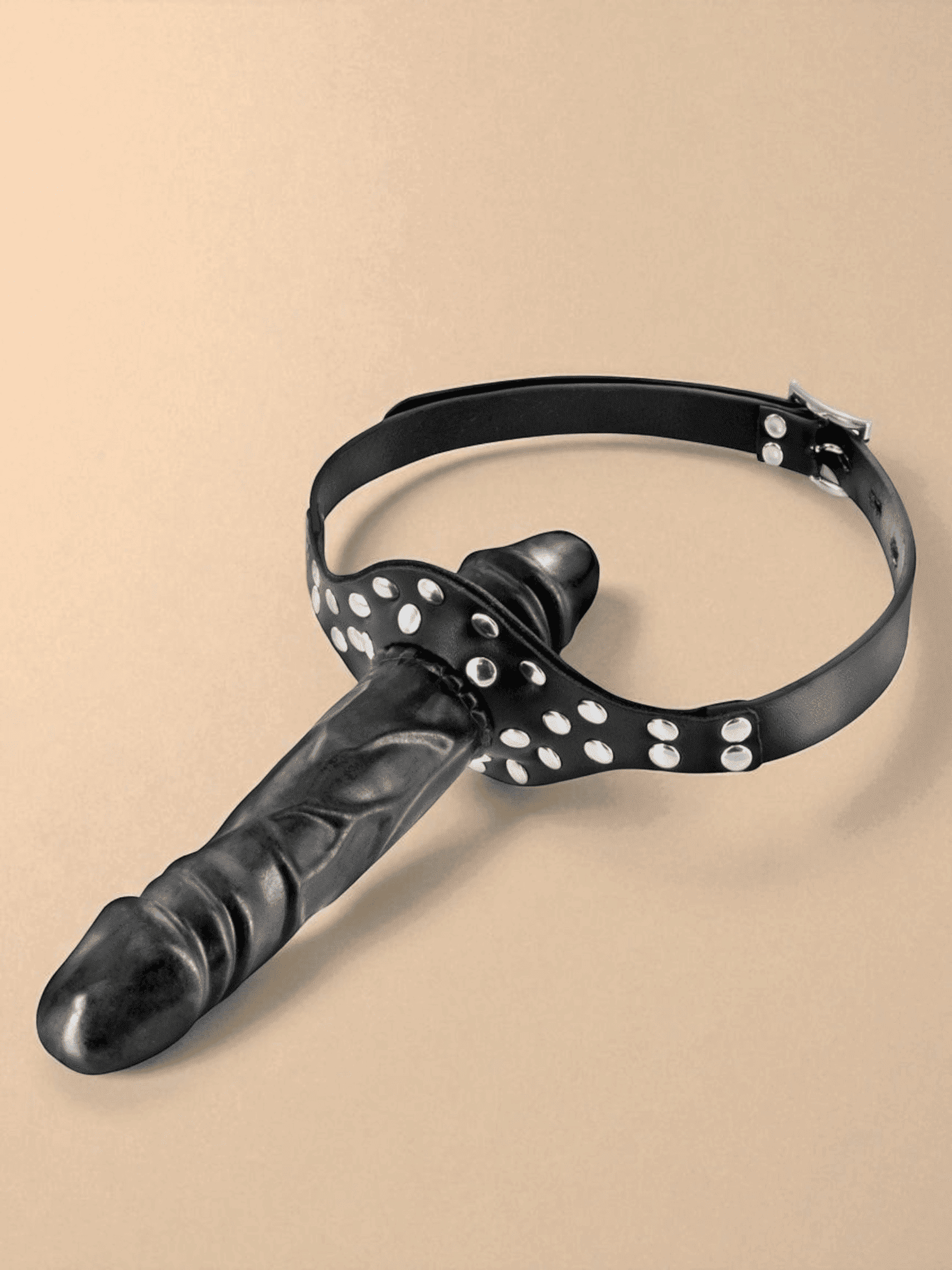 Fetish Tentation Bâillon double gode noir