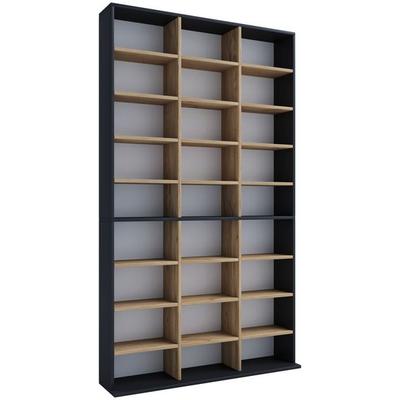 Holz CD DVD Standregal Bücherregal Regal Megosa XL