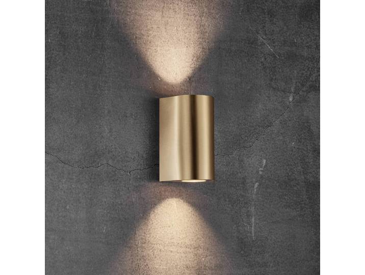 Nordlux Aussenwandleuchte Canto Maxi 2, dimmbar, messing / gold, Aluminium, Modern