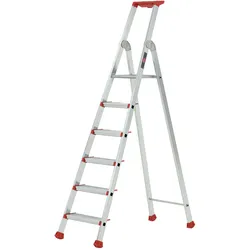 Altrex Nimba Stufenstehleiter einseitig begehbar 6 Stufen