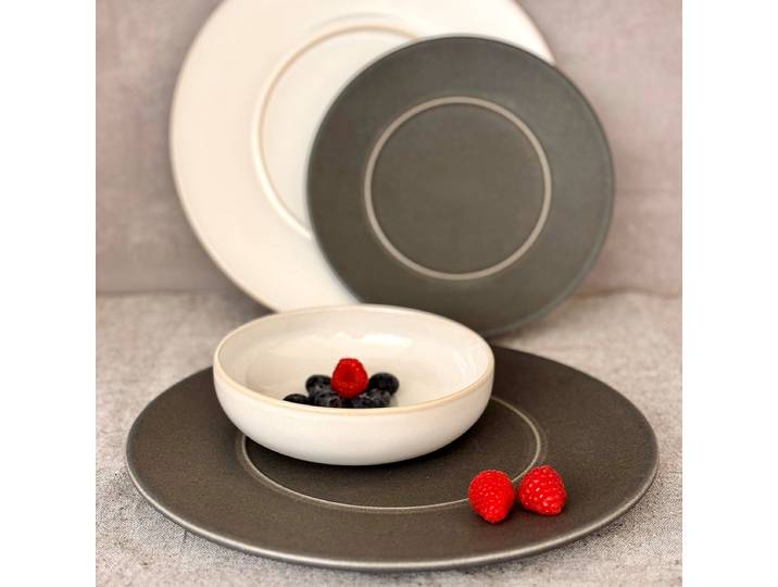 Dessertteller Unico 4er-Set Ø 21cm Weiß/Weiß