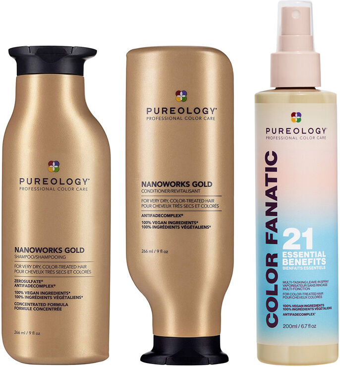 Pureology Nanoworks Shampoo 266ml, Nanoworks Conditioner 266ml & Color
