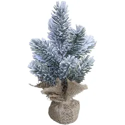 Chic Antique Fleur Fichtenbaum mit Kunstschnee, künstlicher Tannenbaum, H 20 cm, grün