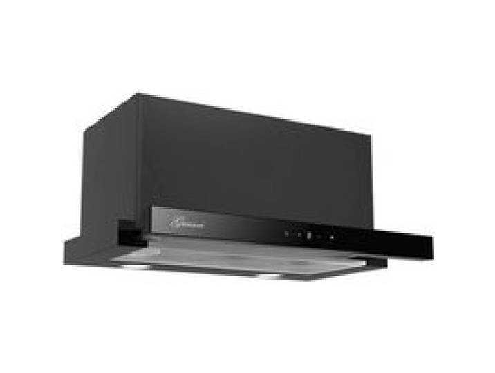 Hotte télescopique 60 cm GURARI 3003C Hotte aspirante encastrable 1000 m³/h Verre noir Touch Control groupe filtrant intégré