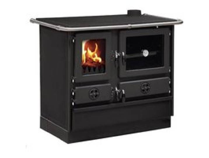 Cuisinière à bois MAGNUM MBS en fonte Sortie côté droit - Noir