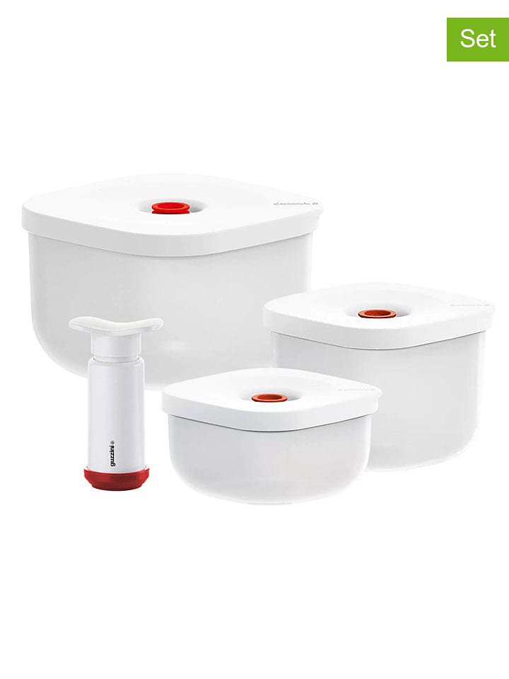 Joybos 4tlg. Vakuum-Set ''Guzzini Save-It'' in Weiß - onesize