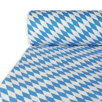 DeinPack 1 x Tischdeckenrolle 1m x 50m Bayrische Raute Damast Tischtuch Rolle Einweg Tischdecke 50 Meter lang 1 Meter breit