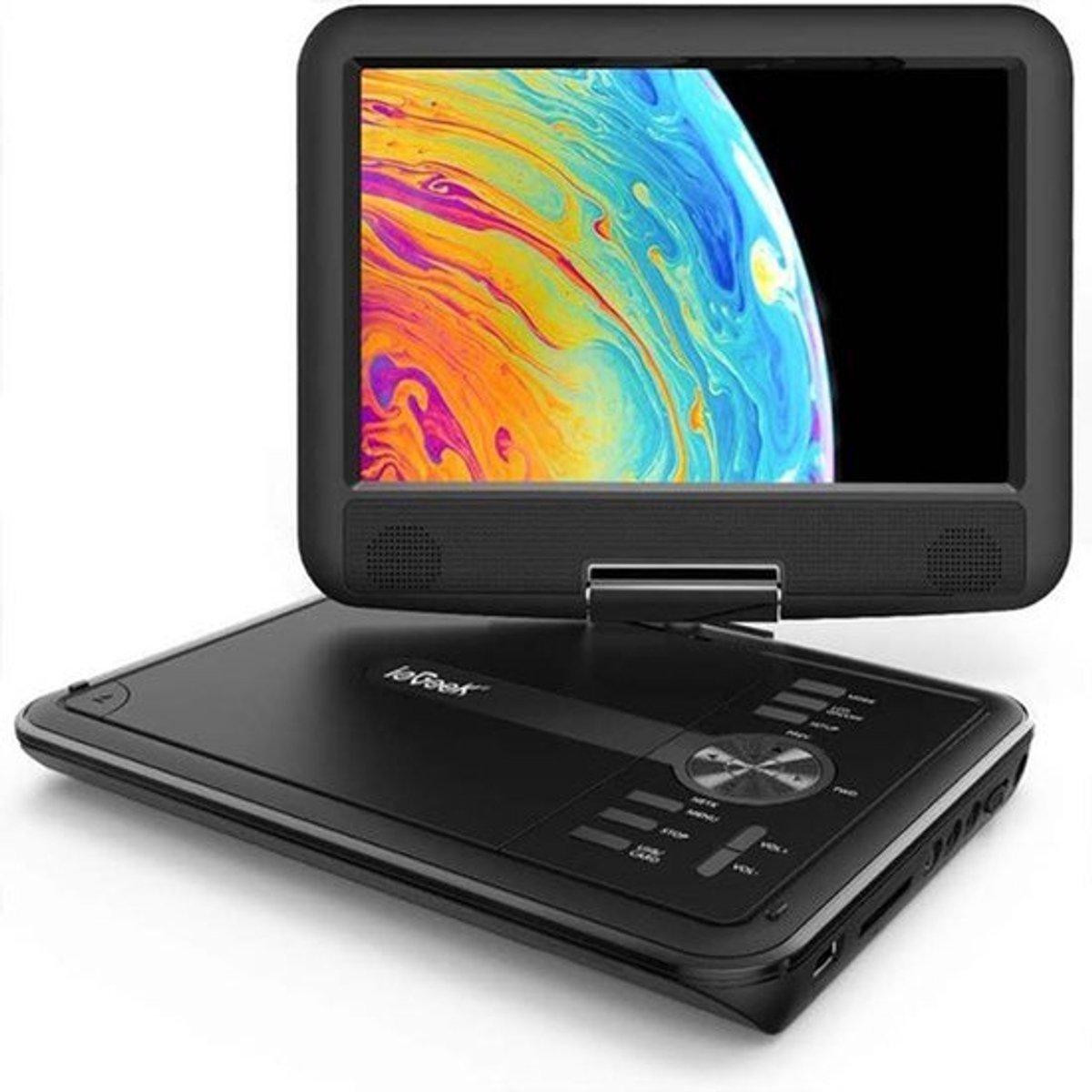 Selius Draagbare Dvd-Speler 11,5 Inch met Oplaadbare Batterij en Auto-Aansluiting