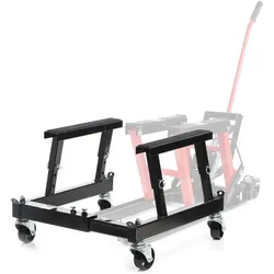 Wiltec, Zubehör Gartenmaschinen, Montagebock mit Rädern Hebebühne 680kg Rollbühne Montageständer Motorrad