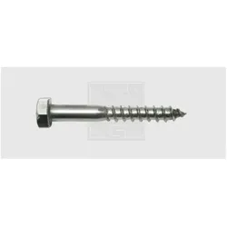 SWG, Schrauben, 1931012067 Holzschraube 10 mm 120 Aussensechskant DIN 571 Edelstahl (10 Schrauben pro Stück)