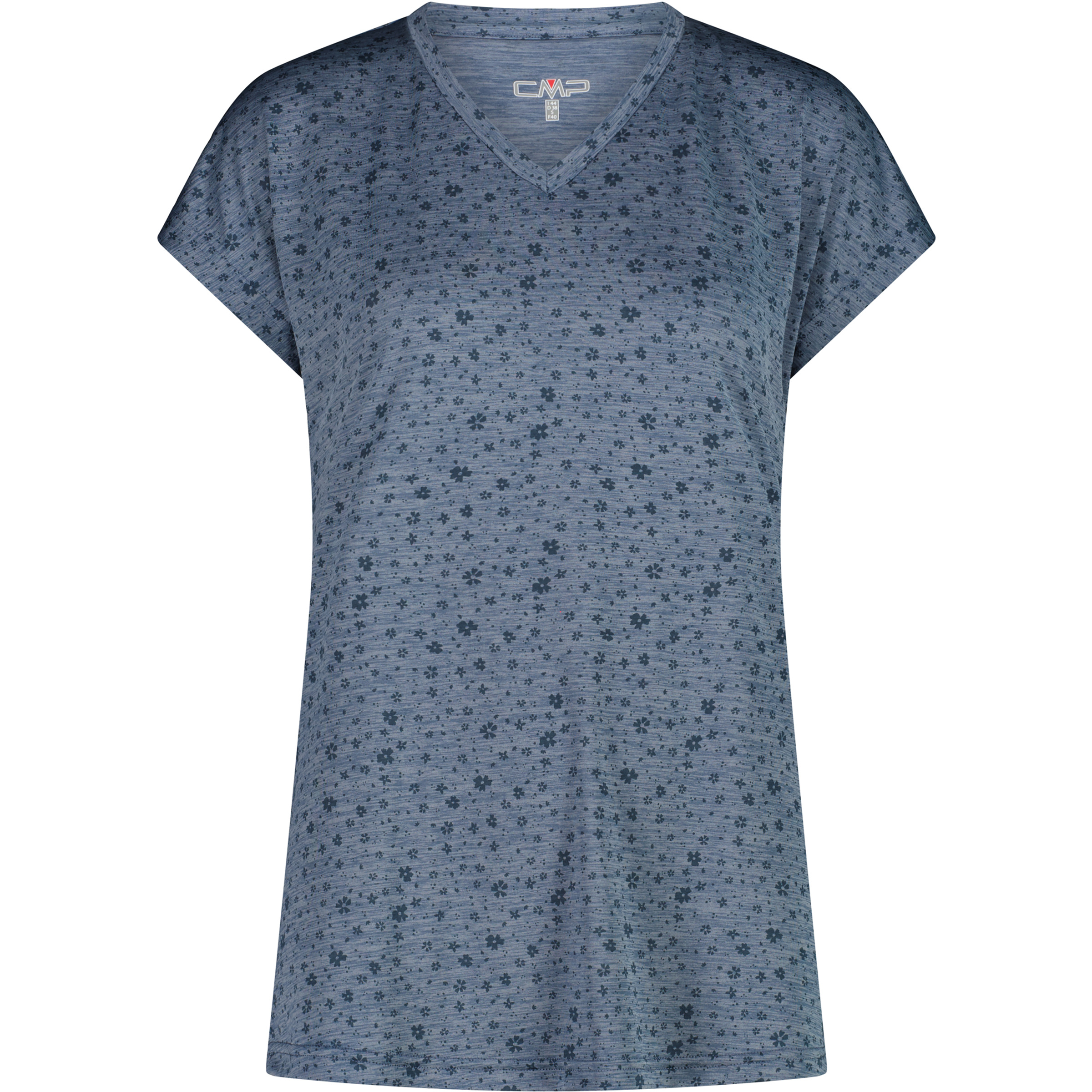 CMP Damen T-Shirts blau Größe XL Lifestyle Schnell trocknend