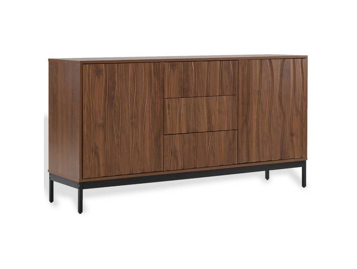 SIDEBOARD mit verstellbaren Regalen und Metallbeinen