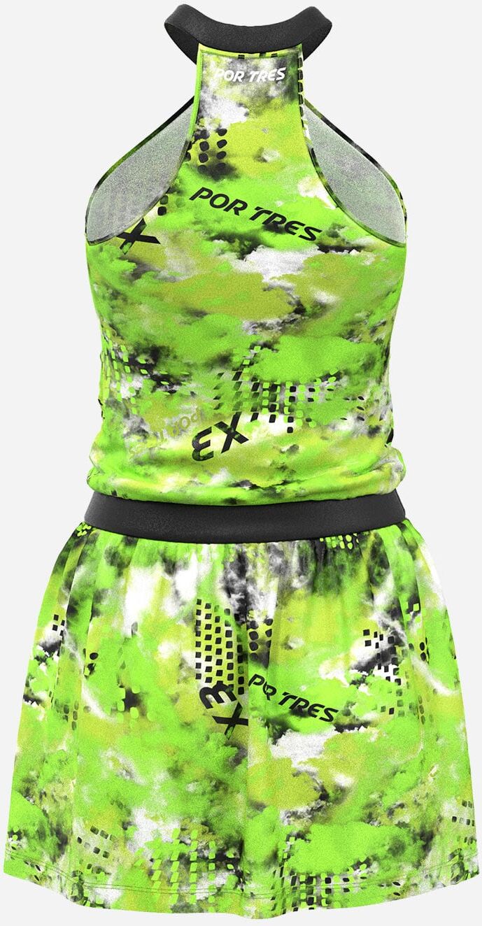 X3 POR TRES Austria W - Vestito Tennis - Donna - Verde M