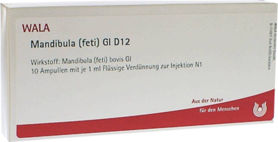 WALA Heilmittel GmbH MANDIBULA feti GL D 12 Ampullen 10X1 ml 02934267