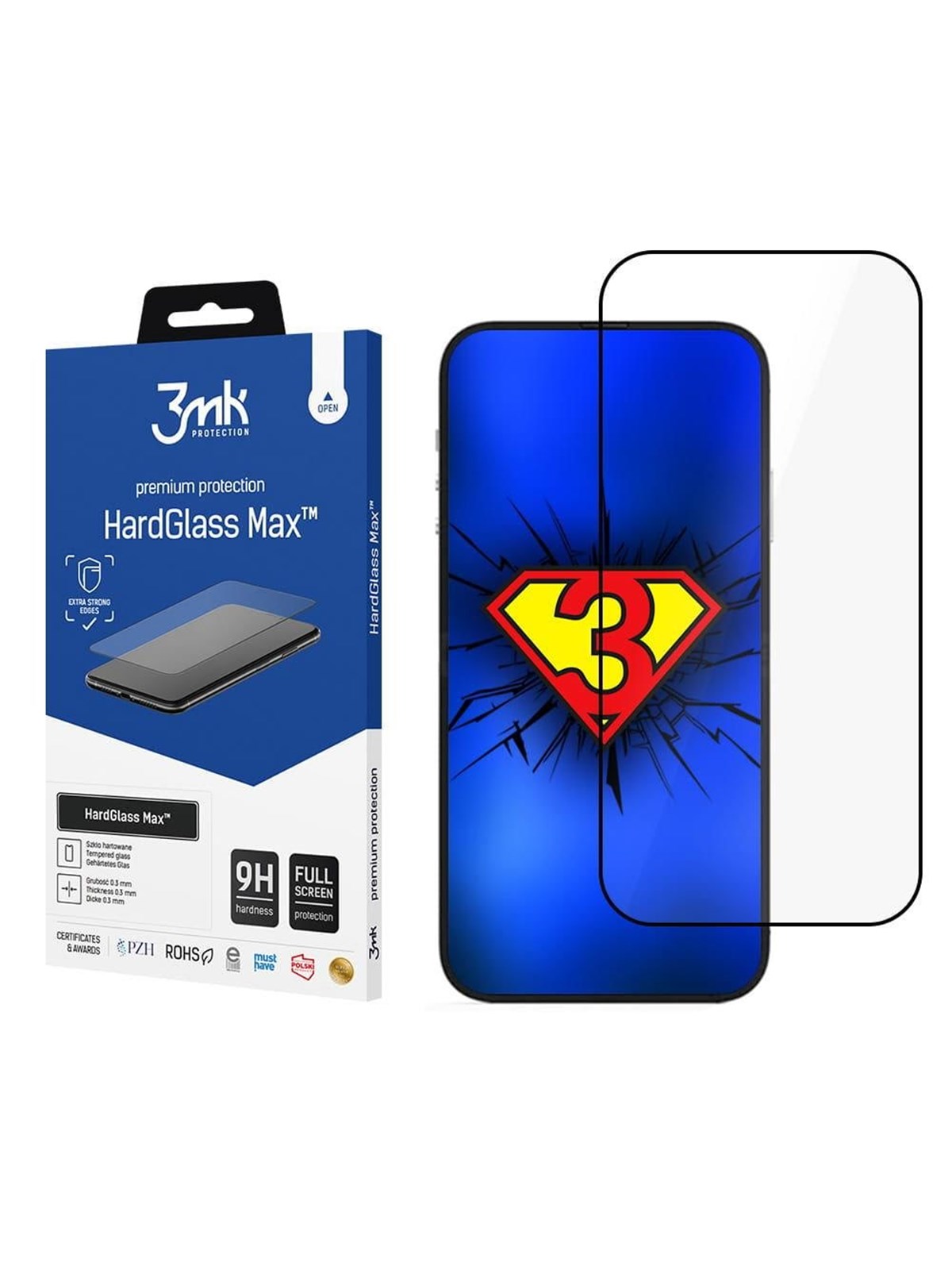 3mk HardGlass Max Tempered Glass - iPhone 14 Pro Max