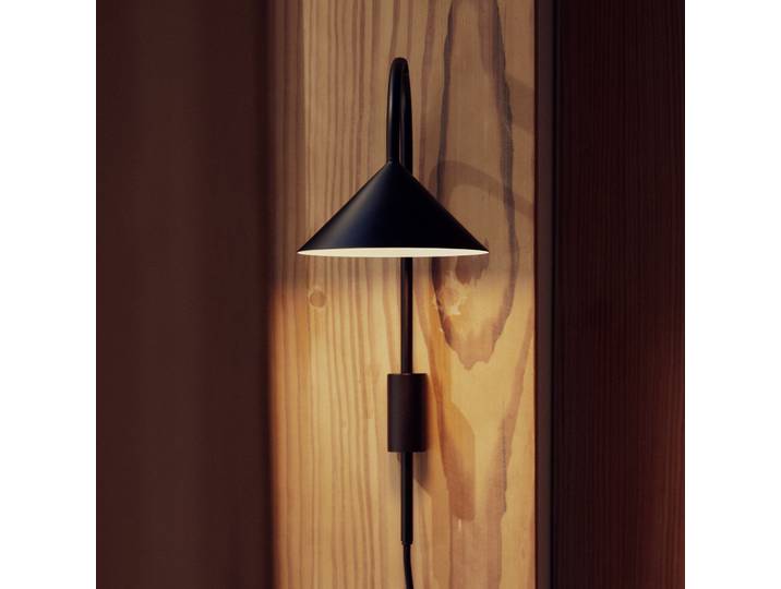 Applique murale Grasp, noir mat, 40 cm, à brancher - FRANDSEN - Couloir - Design - Métal - À ampoule unique