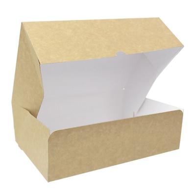 MONOUSO - Gebäck Box Kraftkarton 25,8x18,9x8cm 2kg (240 Stück)