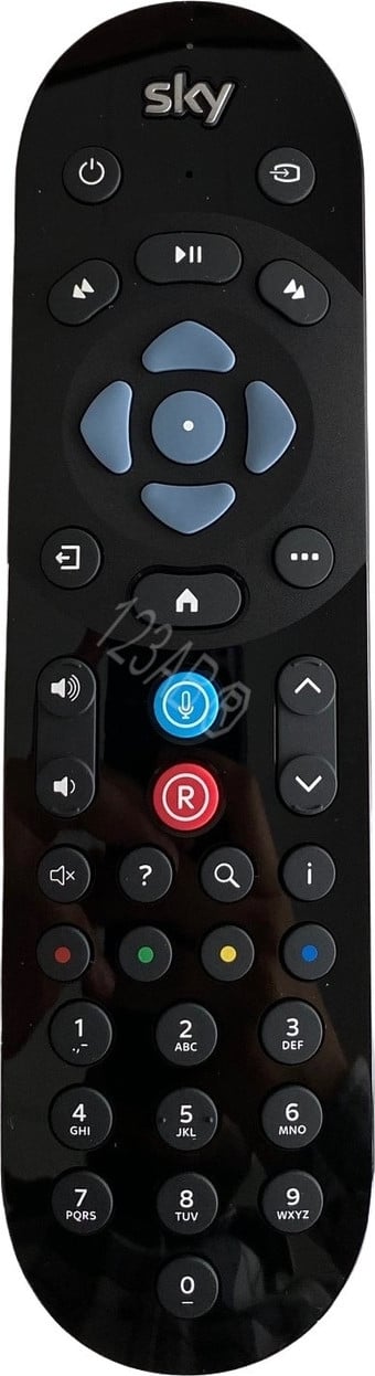 BELIFE SKY Q spraakbediening compatibel met Sky Q 1TB/2 TB en Sky Q Mini ontvanger, zwart, SKY135