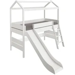 Paidi Spielbett Tiny House 90 x 200 cm Dekor Weiß