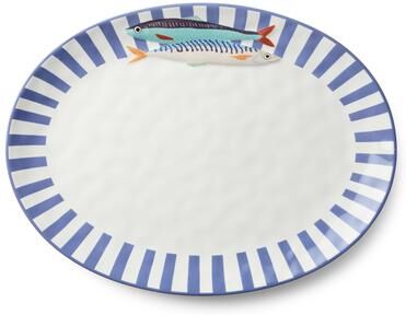 "Certified International Something Fishy Oval Platter 16"" x 12"" - 16.00""L x 12.00""W x 1.25""H"