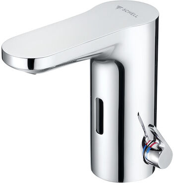 Mitigeur lavabo infrarouge Schell 002780699 HD-M, compartiment à piles 6 V, IP 65, chromé