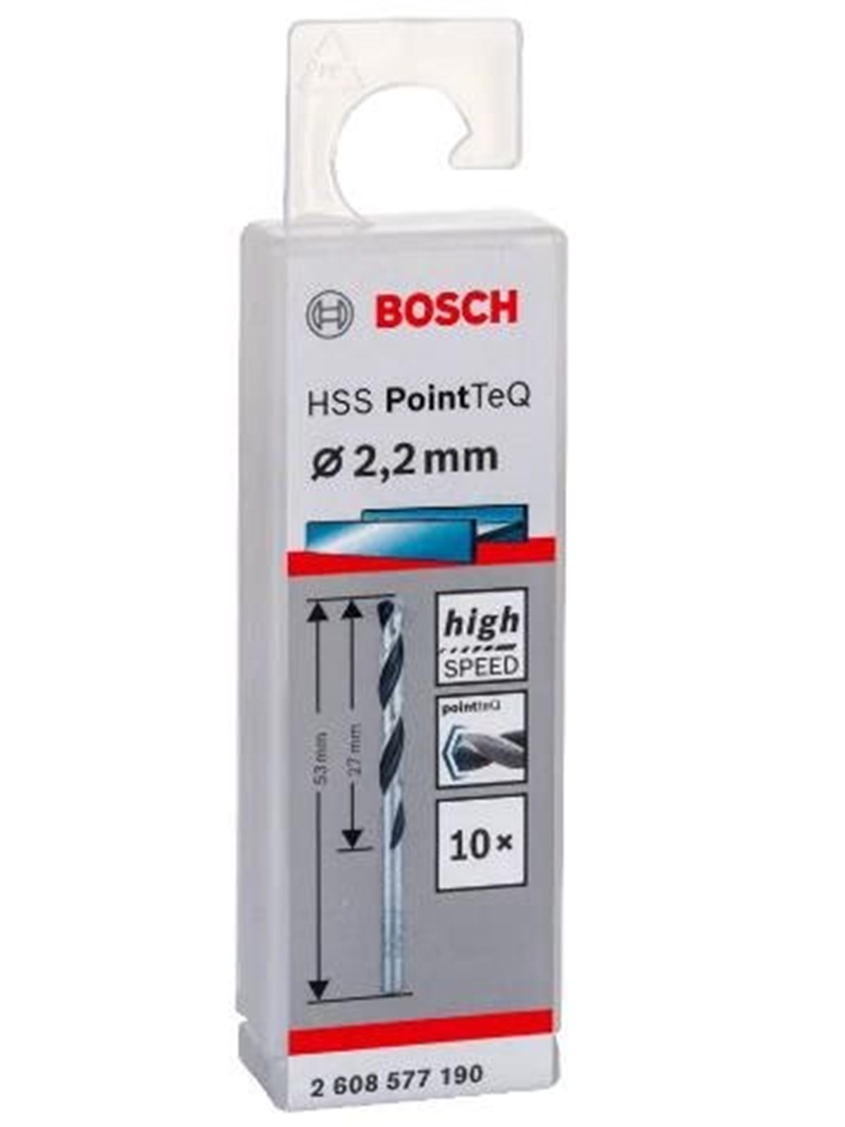 Bosch HSS PointTeQ Drill Bit 2.2mm 10pcs