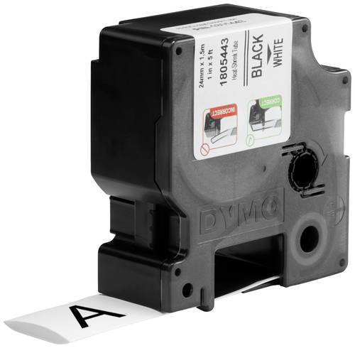 DYMO IND RHINO 1805443 Polyolefin Bandfarbe: Weiß Schriftfarbe:Schwarz 24 mm 1.5 m