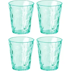 Koziol Superglas CLUB No. 1 4er Set 250 ml transparent jade