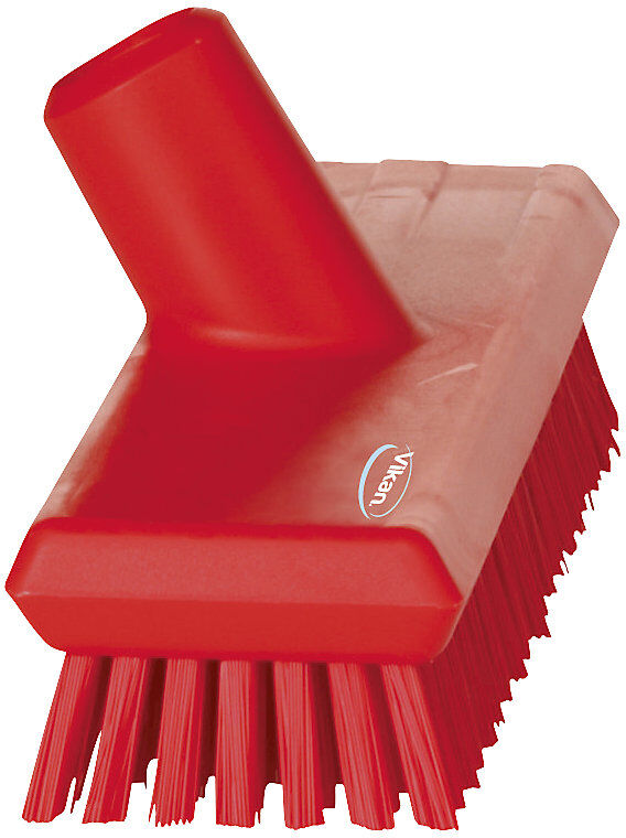 Schrubber mit Wasserdurchlauf, extrahart, VE 10 Stk, rot Vikan