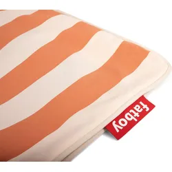 Paletti Ecksofabezug links, gestreift, creme-orange