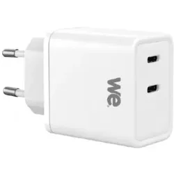 We-Vibe Chargeur secteur WE GaN 2 Ports USB-C - 45W - coloris blanc (45 W, 2 Ports), USB Ladegerät, Weiss