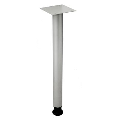 Hammerbacher Stützfuß mit Anschraubplatte höhenverstellbarsparent VE=2 Stück anthrazit