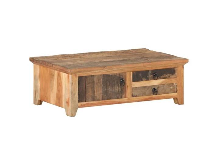 (VENTE FLASH) Petite Table Basse-Bout de Canapé-Table d'appoint contemporain 90x50x31 cm Bois de récupération massif 6027