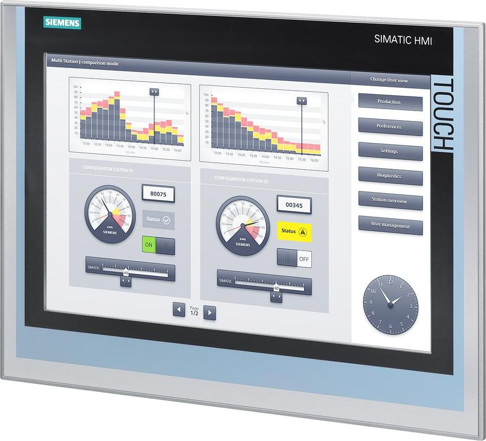 Siemens SIMATIC HMI 6AV2124-0QC02-0AX2 TP1500 Comfort Bedieningspaneel