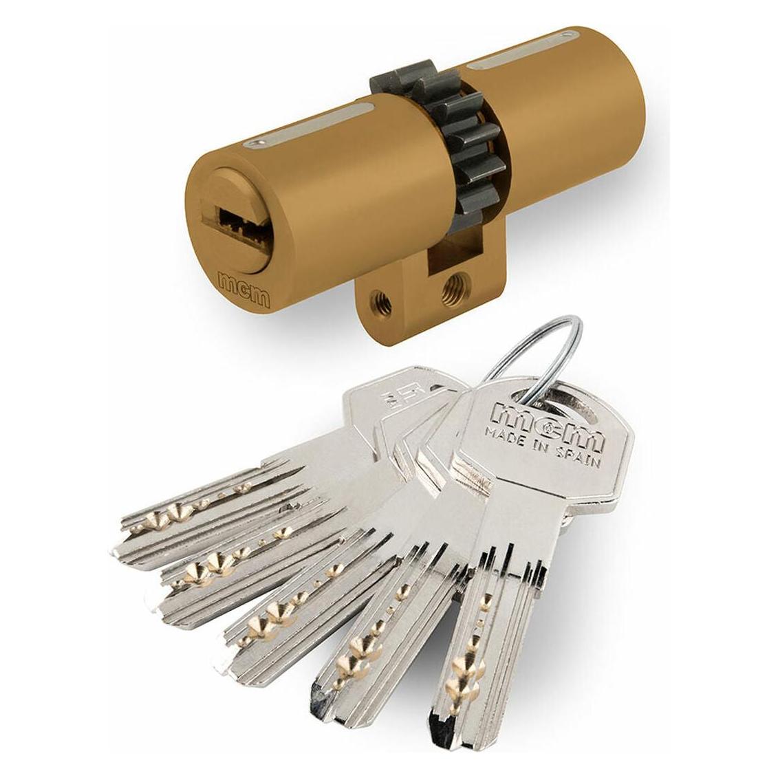 MCM Schliesszylinder SPR14 33-43 Schweizer Messing (Profilzylinder) (45344636)