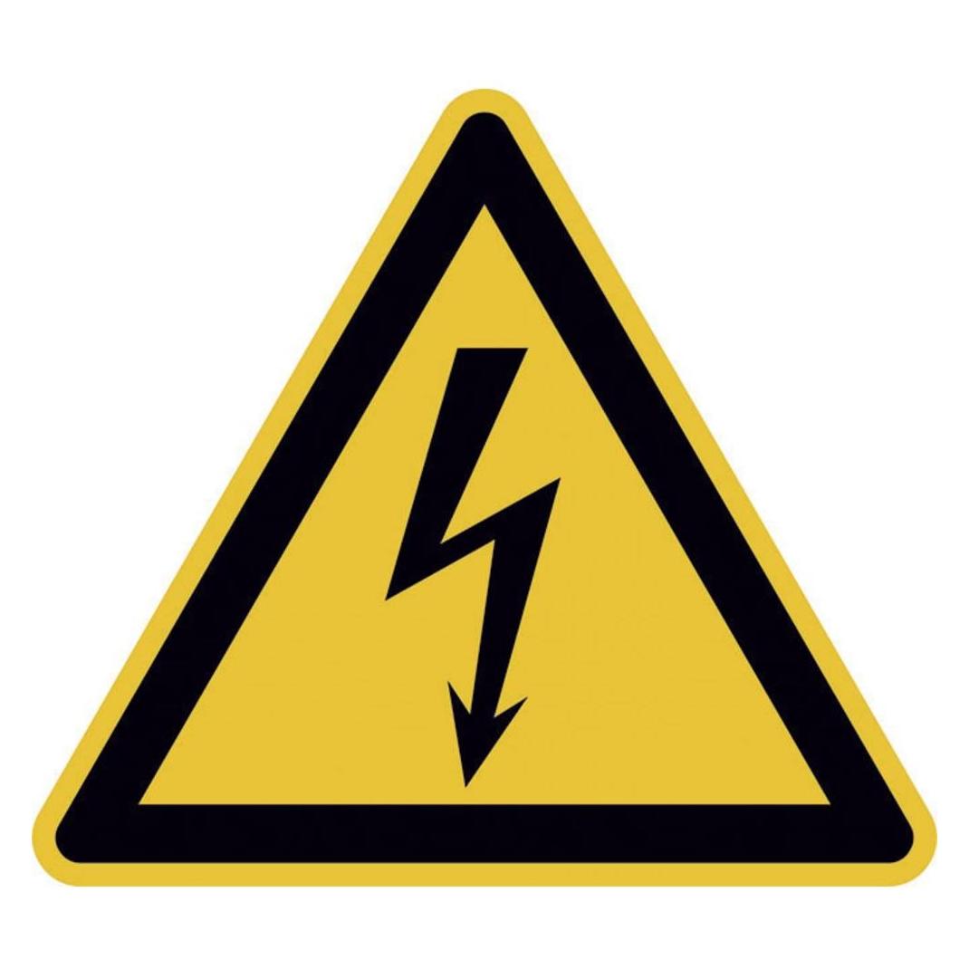 SafetyMarking Warnschild Elektrische Spannung Folie selbstklebend 25 mm ISO 7010 44 St. (30.0189)