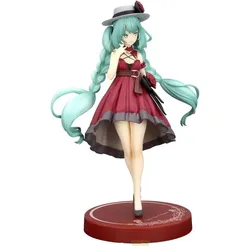 Furyu Hatsune Miku Trio-Try-iT PVC Statue Hatsune Miku Outing Dress Red Color Ver. 19 cm
