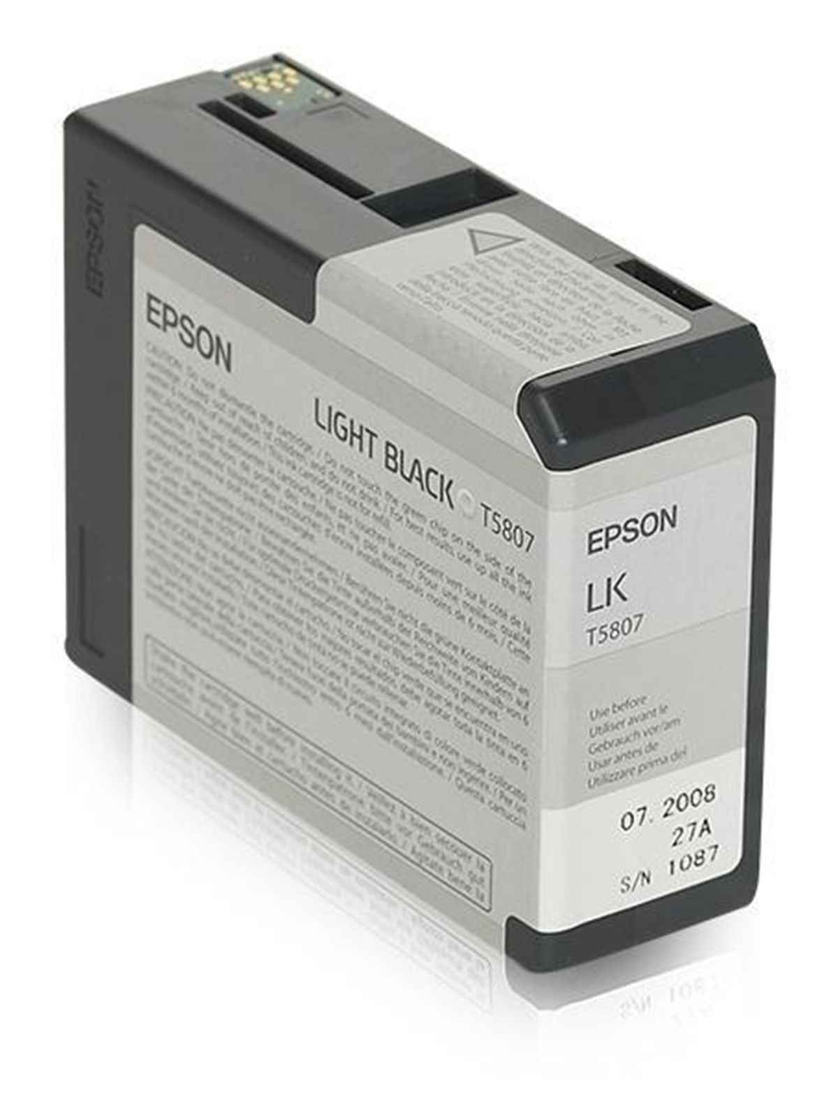 Epson T5807 Light Black - Tintenpatrone Helles Schwarz