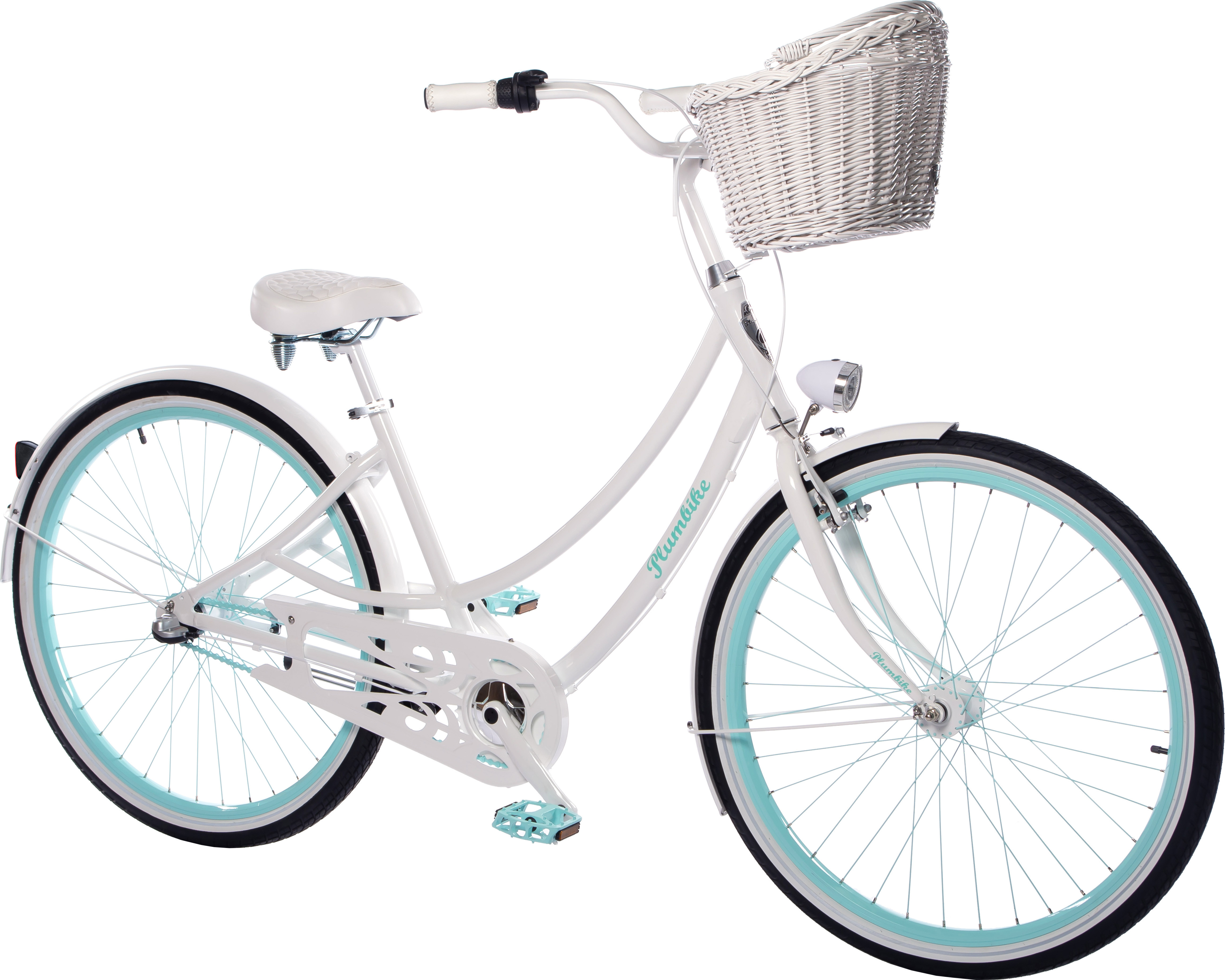 Plumbike Donatella Rad 3-Gang, V-Brake, mit Korb - Mint