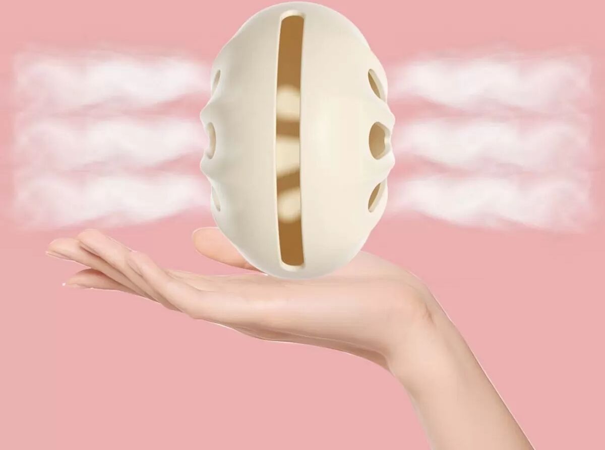 INF 2er-Set Silikon Make-up-Schwamm Halter — Atmungsaktives Staubdichtes Beauty Blender Etui, Für Nass-und-Trockenanwendung Beige