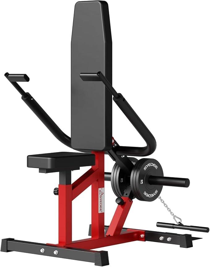 Dipmaschine, Trizeps Trainingsgerät mit Rudergriff, Trizepspresse mit Breitem und Schmalem Griff, 182kg Kapazität Bizeps Maschine, Dip Station