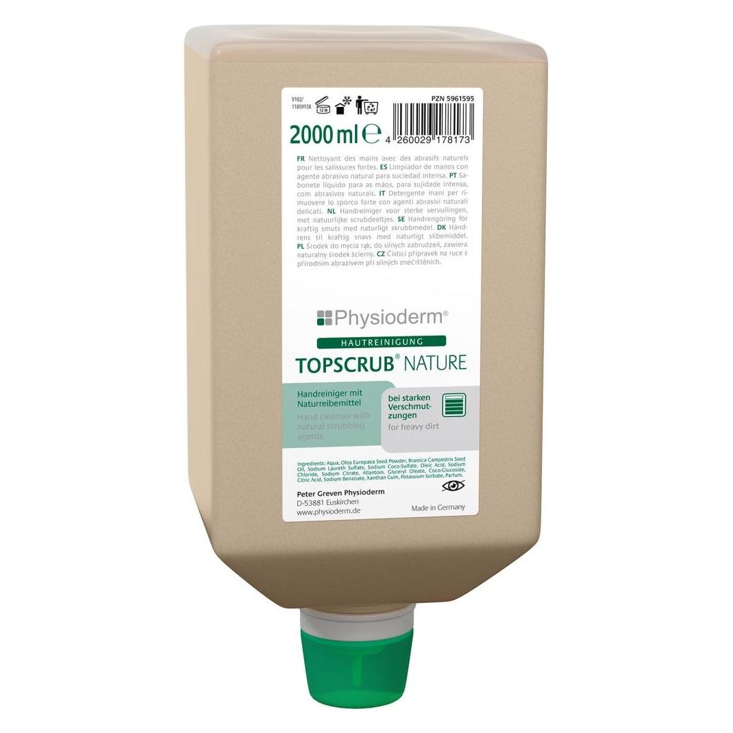 NoName Topscrub nature 2000 ml Varioflasche Handreiniger Naturreibem. Physioderm (Flüssigseife, 2000 ml) (4260029178173)