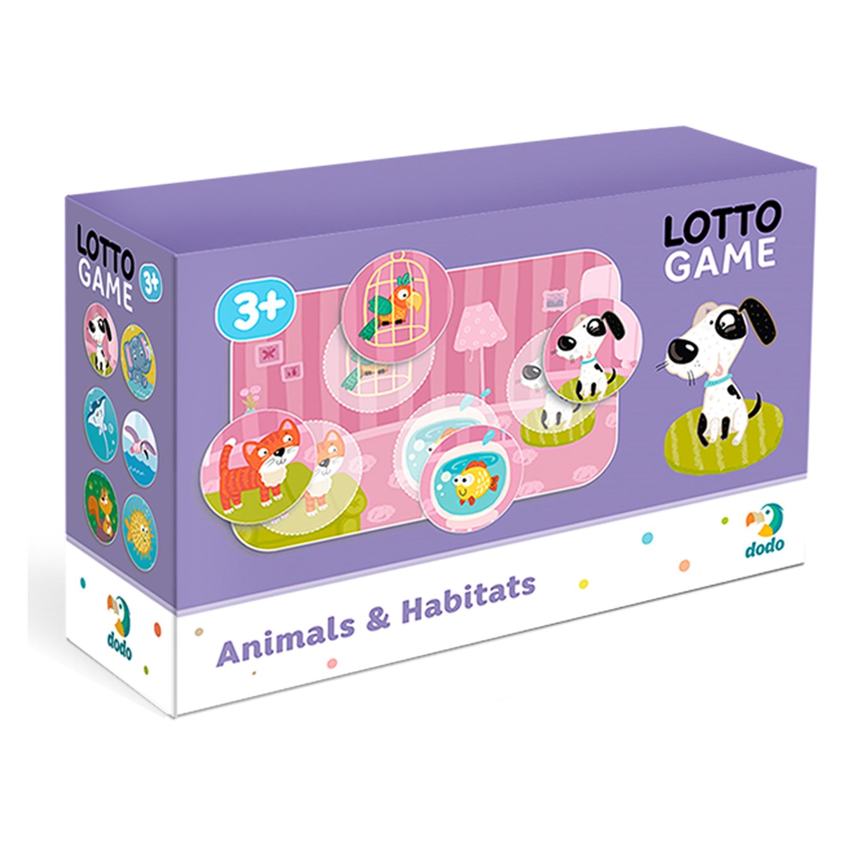 Dodo Lottospiel Tiere Lebensräume (Deutsch, Englisch, Französisch, Italienisch, 1 Spieler) (300196)