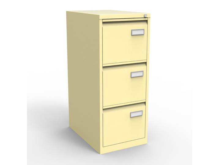 Classeur Universal 3 tiroirs en métal - Beige