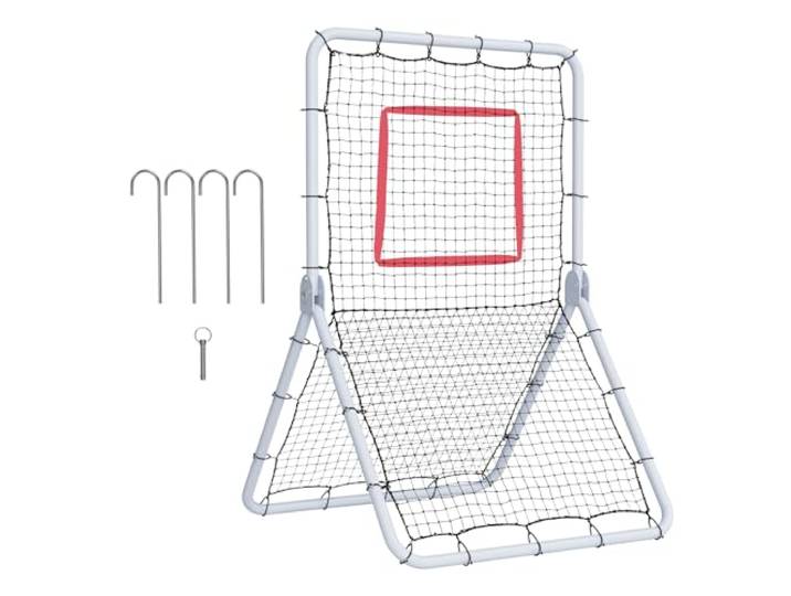VEVOR Filet de Rebond pour Baseball et Softball\, 1066\,8 x 1828\,8 mm\, Filet de Lancement de Baseball\, entraîneur de Rebond de Lanceur\, 5 Angles réglables\, pour la Pratique du Terrain et du Lancer
