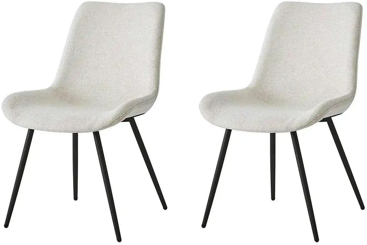 Höffner Stuhl 2er-Set  Koge ¦ beige ¦ Maße (cm): B: 54 H: 84